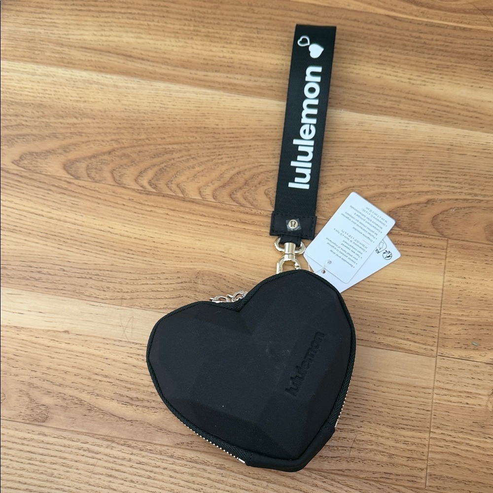 lululemon athletica Black Heart Wristlet
